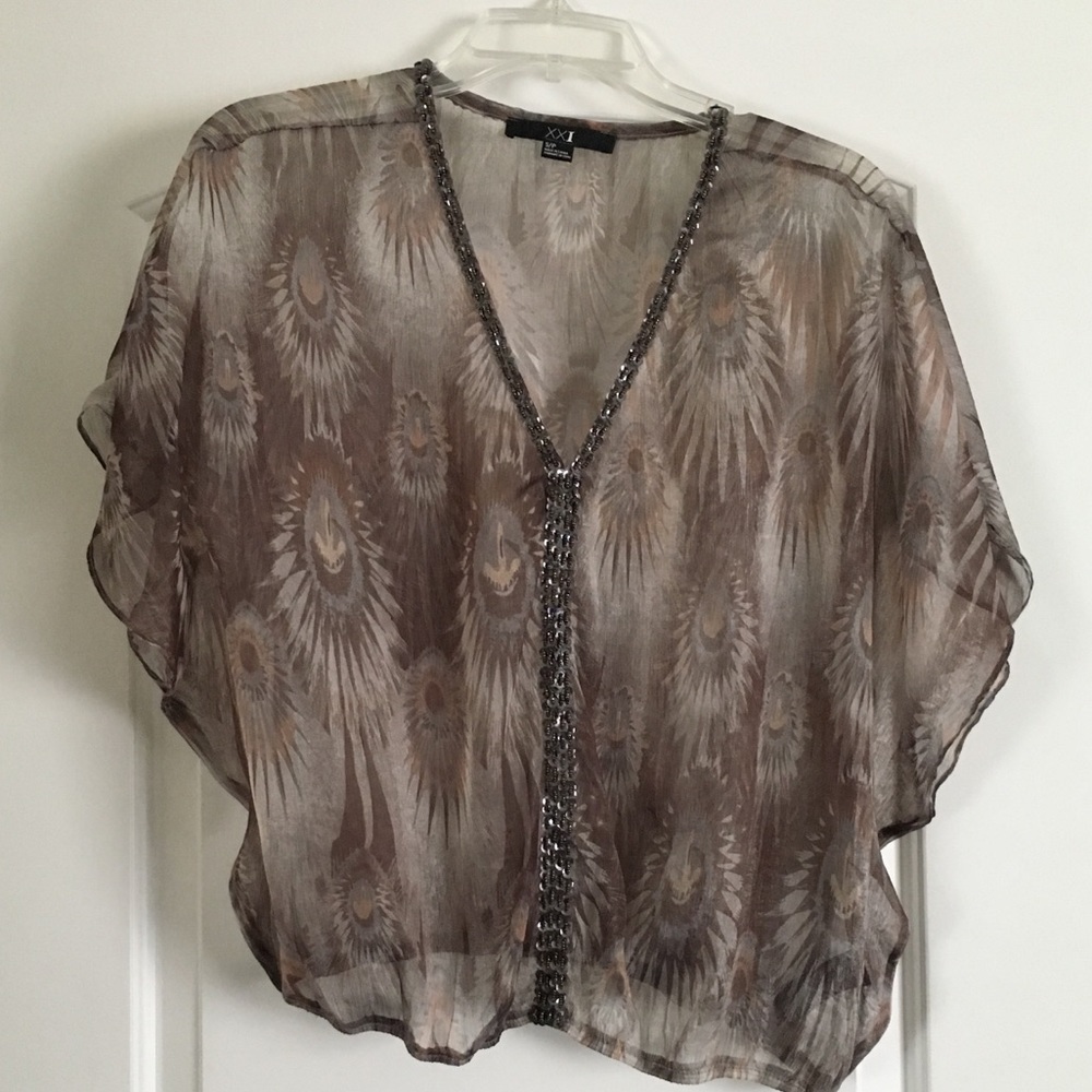 Sheer blouse
